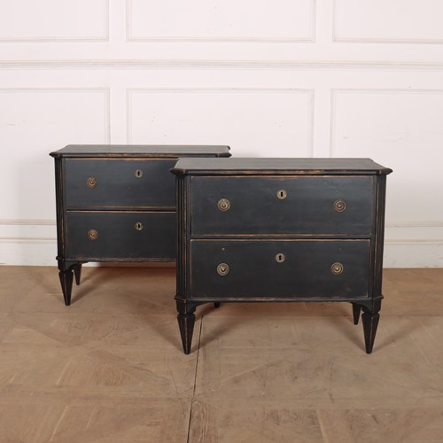 Pair Of Swedish Commodes