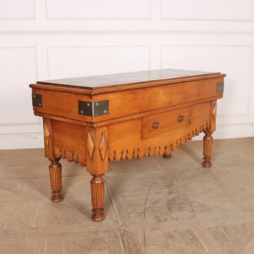 Early 20Th Century French Butchers Block