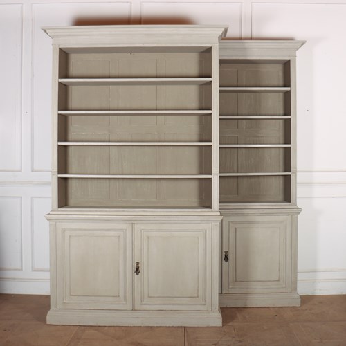 Pair Of English Country House Bookcases