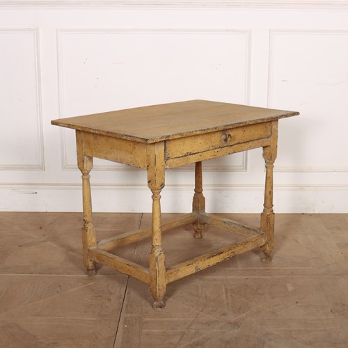 English Painted Oak Lamp Table