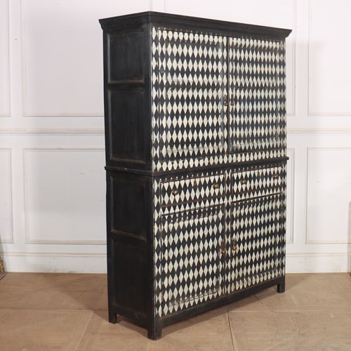 English Harlequin Linen Cupboard