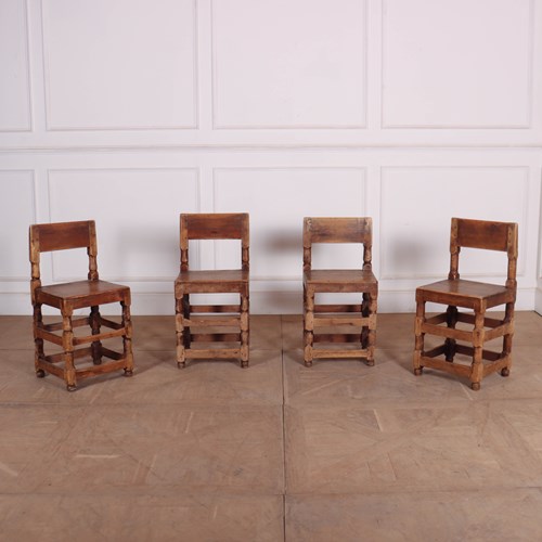 Set Of 4 18Th Century Swedish Chairs