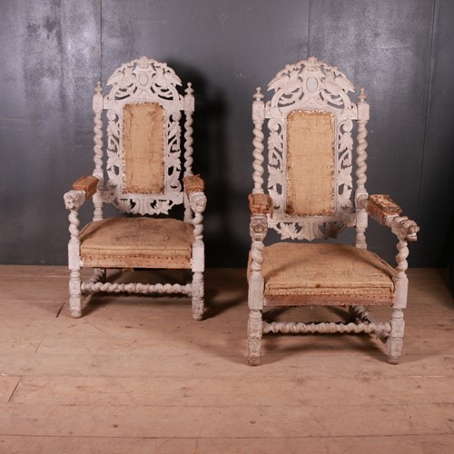 English Bleached Oak Chairs