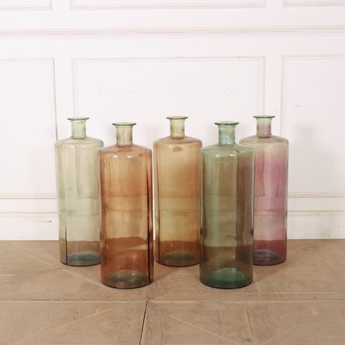 Set Of 20Th Century Tall Glass Jars