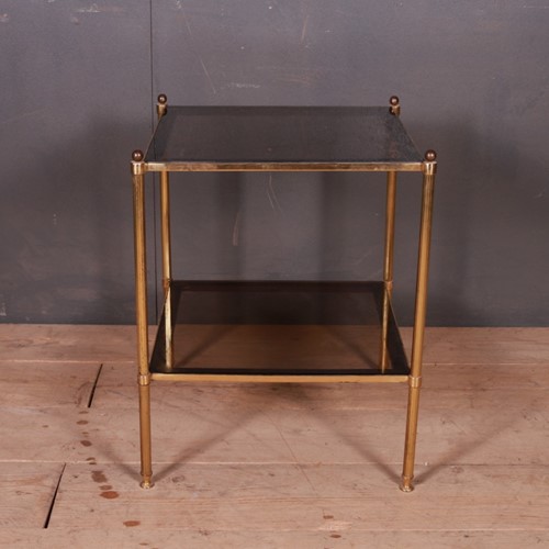 French Brass And Glass Table