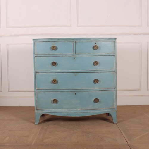 English Bowfront Chest Of Drawers