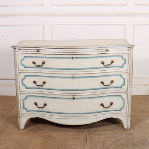English Serpentine Front Commode