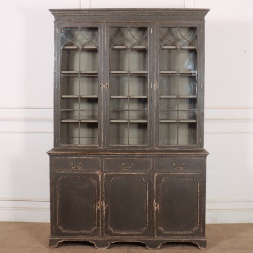 19Th Century Gothic Painted Bookcase