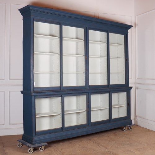 Wonderful English Painted Display Cabinet