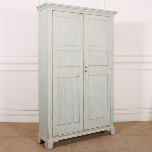 French Painted Linen Cupboard