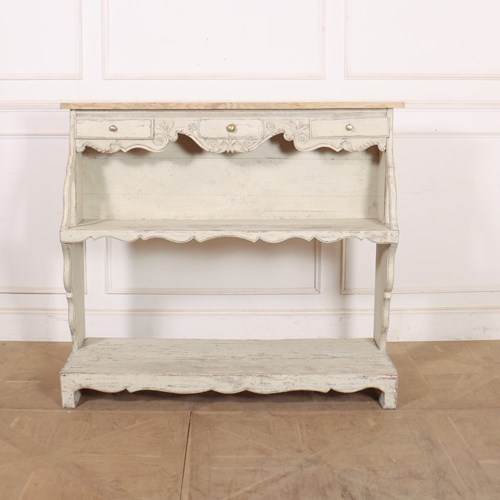 Swiss Carved Painted Pine Serving Counter
