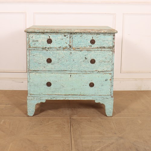 English Original Painted Chest Of Drawers