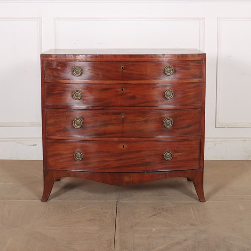 English Bowfront Chest Of Drawers