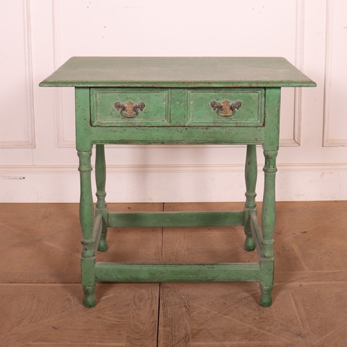 English Painted Oak Lamp Table