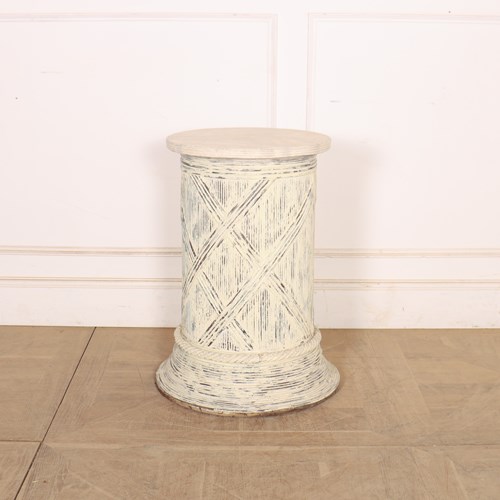 English Cylindrical Sculpture Stand