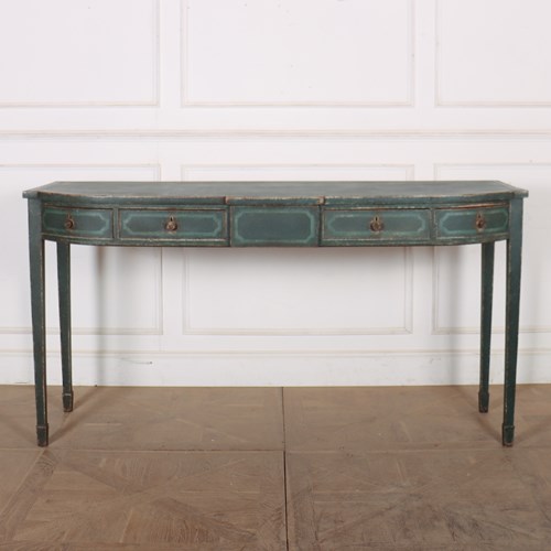 English Bowfronted Console Table