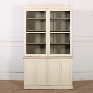 19Th C Painted Bookcase