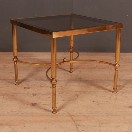 French Brass Lamp Table