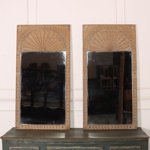 Pair Of Italian Carved Mirrors