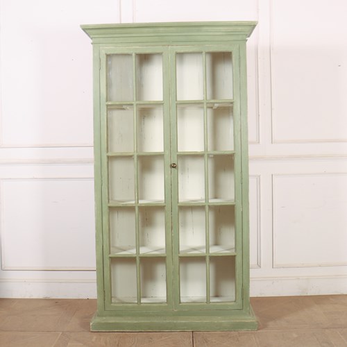 19Th Century English Glazed Bookcase/ Display Cabinet