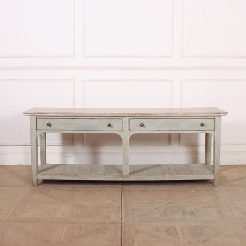 English Painted Potboard Dresser Base