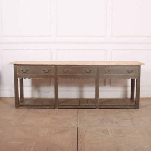 19Th Century Painted Potboard Dresser Base