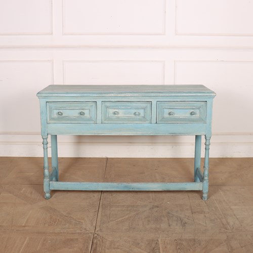 English Three Drawer Dresser Base
