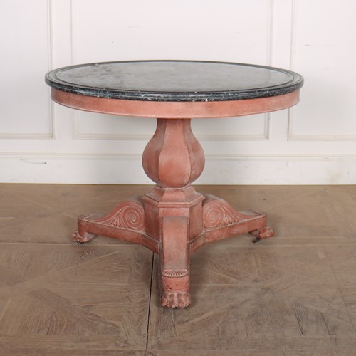 French Marble Topped Gueridon