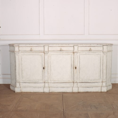 Architectural French Painted Sideboard