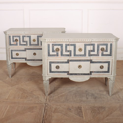 Pair Of Swedish Commodes