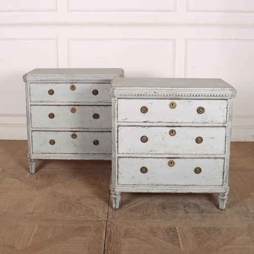 Pair Of 19Th Century Swedish Commodes