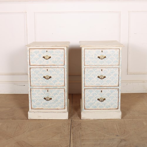 Pair Of English Decorated Chest Of Drawers