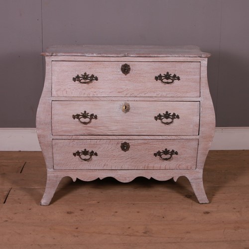 Dutch Oak Bombe Shape Commode