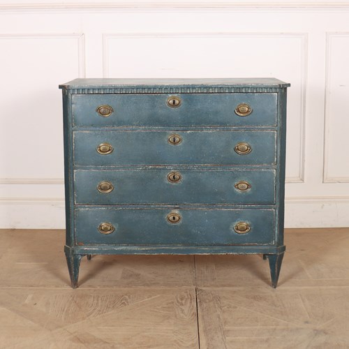Swedish Painted Oak Commode