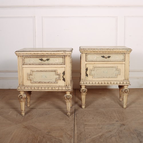 Pair Of Italian Bedside Cabinets