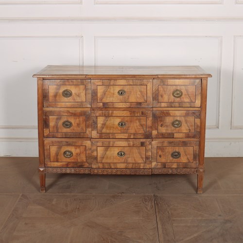 Austrian Walnut Breakfront Commode