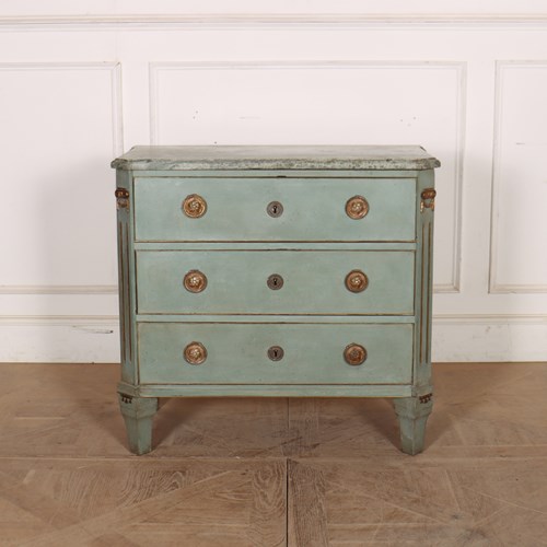 Swedish Marble Topped Commode