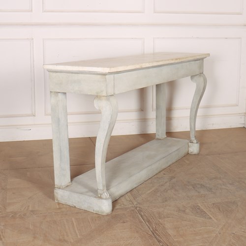 French Marble Topped Console Table