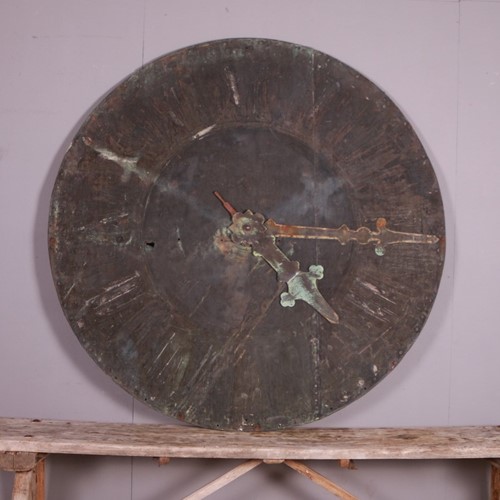 French Copper Clock Face