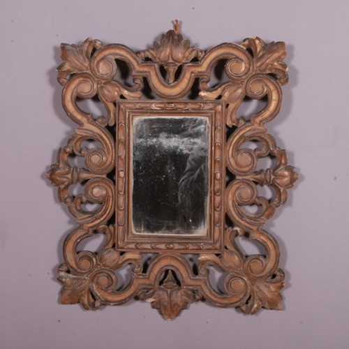 Spanish Carved and Gilded Mirror