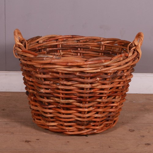 20th Century Wicker Log Basket