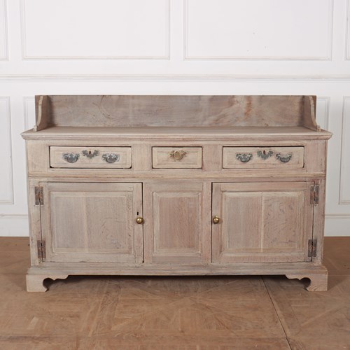 18Th Century Bleached Oak Dresser Base