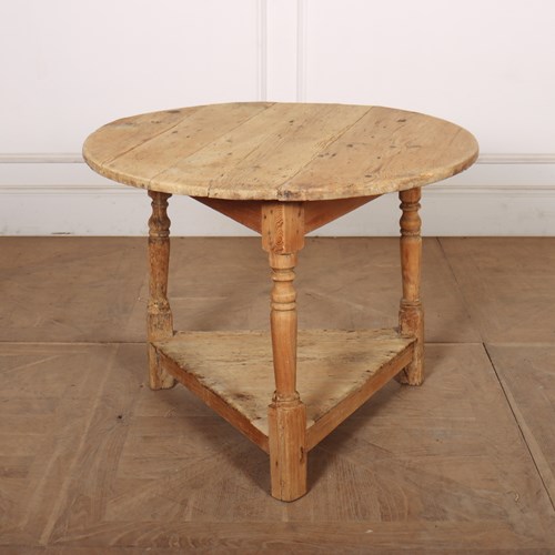 Scrubbed Pine Cricket Table