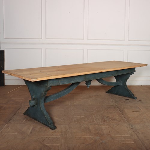 Italian Painted Trestle Table
