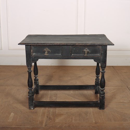 English Painted Lamp Table