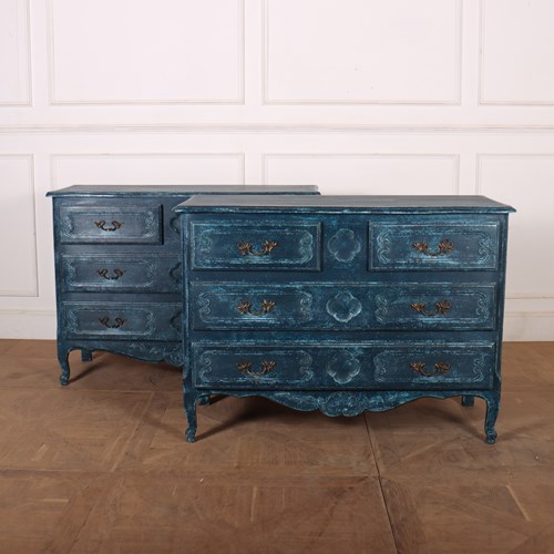Pair Of Painted Commodes