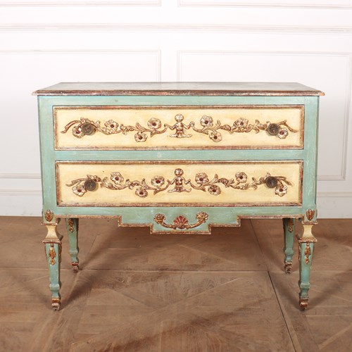 Pretty Italian Painted Commode