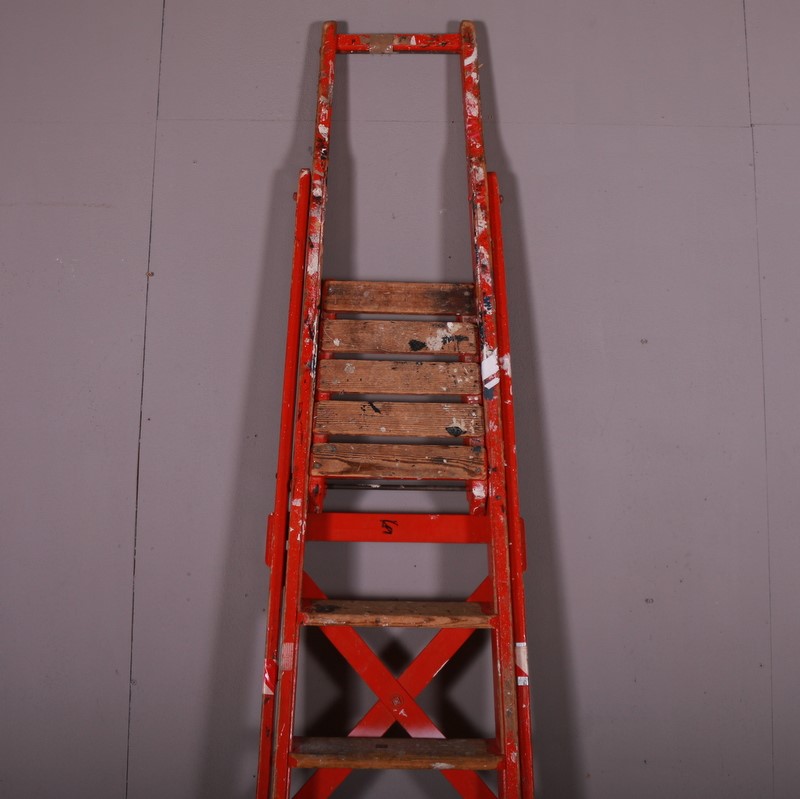 Painted Library Ladder-arcadia-antiques-img-5647-main-637795862895460036.JPG