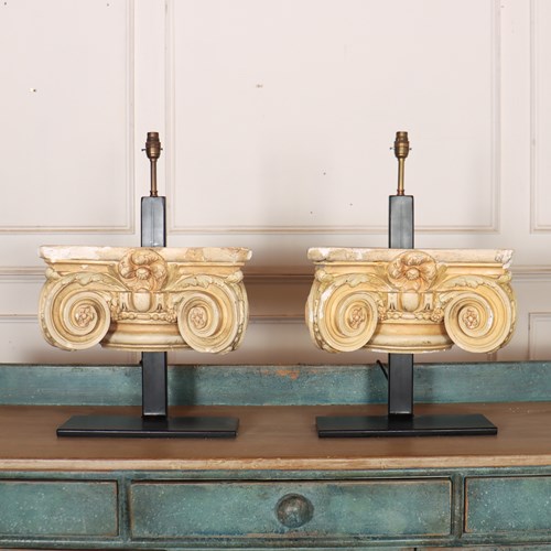 Pair Of Capital Table Lamps