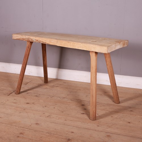 French Sycamore And Elm Trestle Table